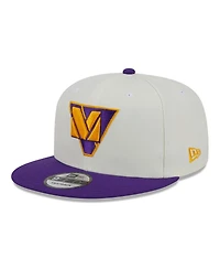 Men's New Era Cream, Purple Minnesota Vikings City Originals 9FIFTY Snapback Hat
