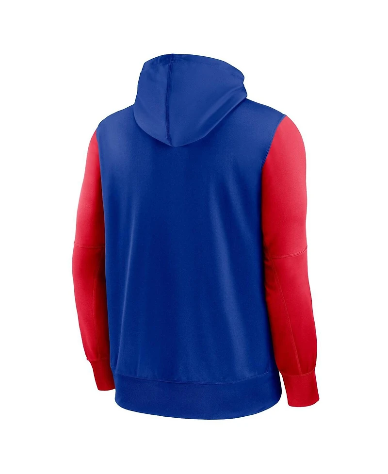 Men's Nike Royal Buffalo Bills Performance Full-Zip Hoodie