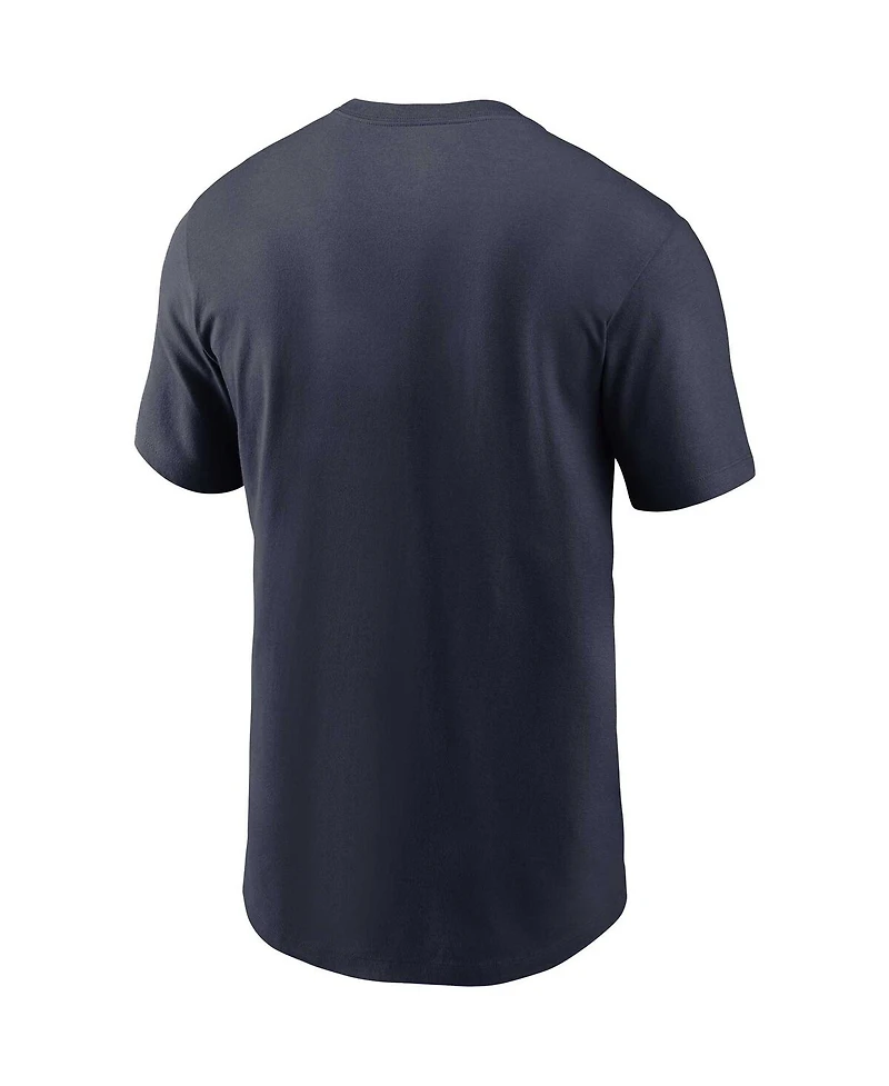 Men's Nike Navy Chicago Bears Lockup Essential T-shirt