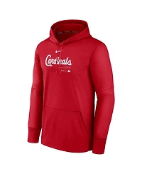 Men's Nike Red St. Louis Cardinals Authentic Collection Practice Performance Pullover Hoodie