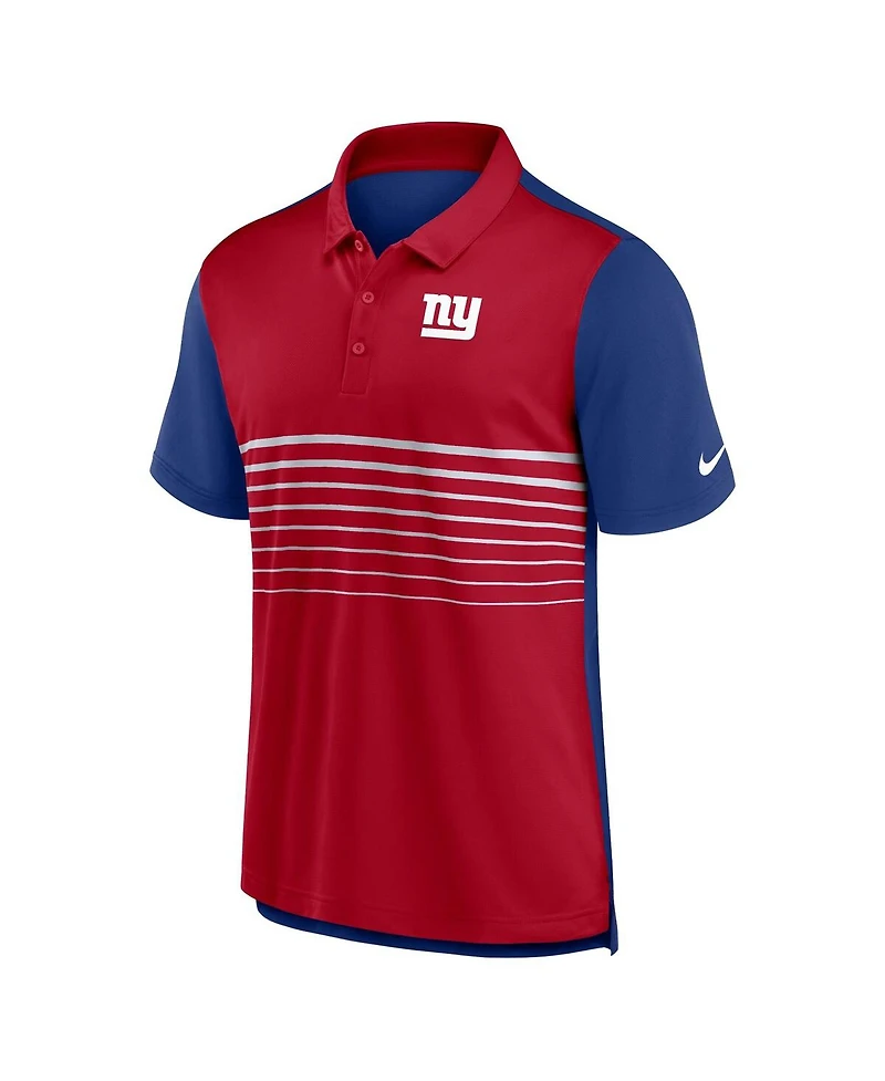 Men's Nike Royal, Red New York Giants Fashion Performance Polo Shirt