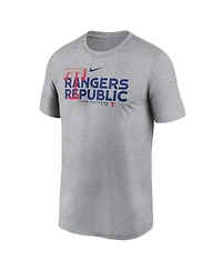 Men's Nike Heathered Charcoal Texas Rangers Local Rep Legend Performance T-shirt