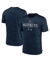 Men's Nike Navy Seattle Mariners Authentic Collection Velocity Performance Practice T-shirt