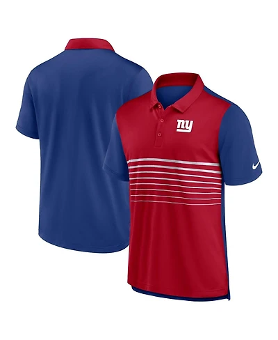 Men's Nike Royal, Red New York Giants Fashion Performance Polo Shirt