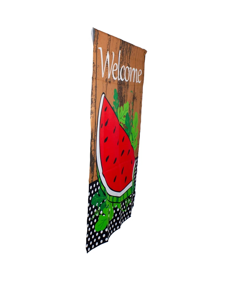Northlight Welcome Watermelon Slice Spring Outdoor House Flag 28" x 40"
