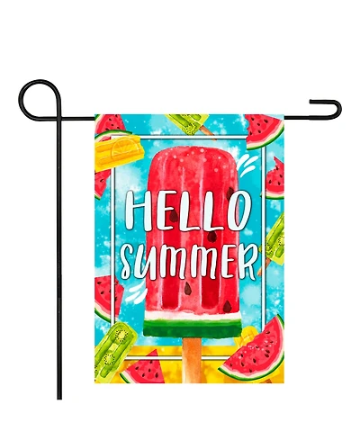 Northlight Hello Summer Popsicle Outdoor Garden Flag 12.5" x 18"