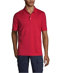 Lands' End Men's School Uniform Short Sleeve Solid Active Polo Shirts