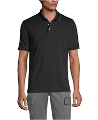 Lands' End Men's School Uniform Short Sleeve Solid Active Polo Shirts