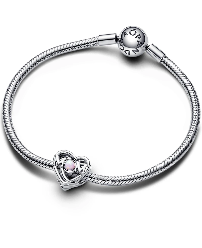 Pandora Openwork M0M Heart Charm