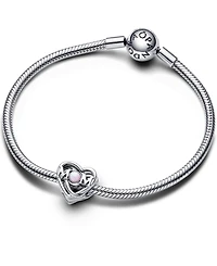 Pandora Openwork M0M Heart Charm