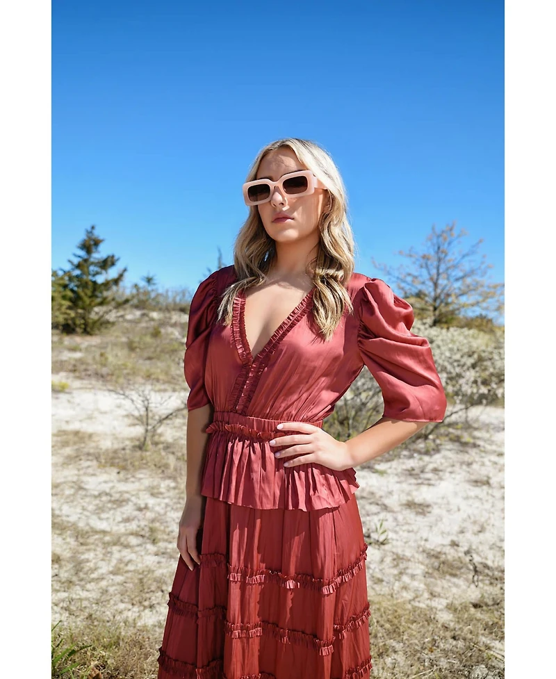 Jessie Zhao New York Alice Dress In Red