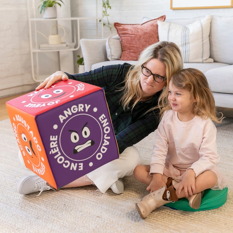 ECR4Kids SoftZone Emotion Cube with Mirror, Contemporary