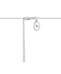 Disney Wonder Fine Jewelry Diamond Accent Minnie Mouse Silhouette Pendant Necklace in Sterling Silver, 16" + 2" extender