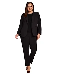 Tahari Asl Plus Size Two Button Roll Tab Jacket Shannon Pants