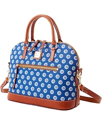 Women's Dooney & Bourke Chicago Cubs Signature Domed Zip Satchel Purse