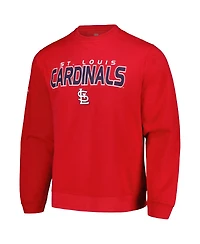 Men's Stitches Red St. Louis Cardinals Pullover Sweatshirt