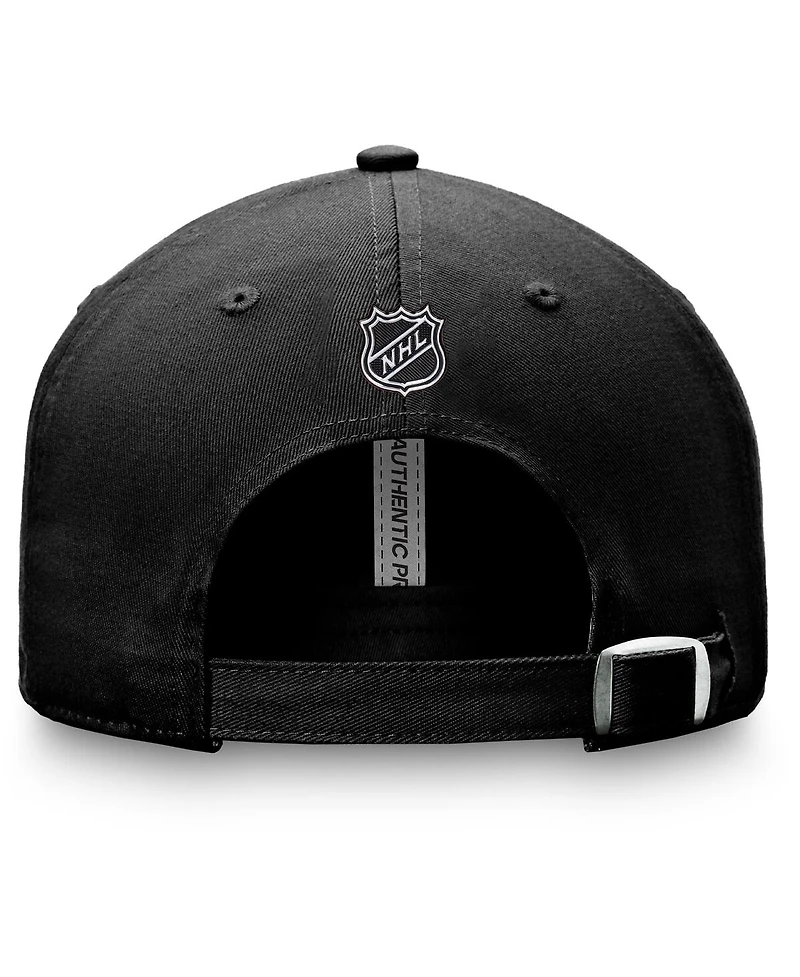 Men's Fanatics Black Vegas Golden Knights Authentic Pro Rink Adjustable Hat