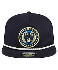 Men's New Era Navy Philadelphia Union The Golfer Kickoff Collection Adjustable Hat