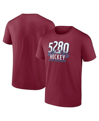 Men's Fanatics Burgundy Colorado Avalanche Local T-shirt