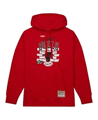 Men's Mitchell & Ness x Tats Cru Red Chicago Bulls Hardwood Classics Brick Pullover Hoodie