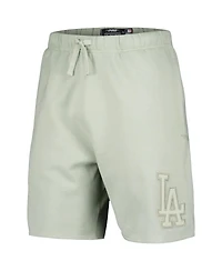 Men's Pro Standard Light Green Los Angeles Dodgers Neutral Fleece Shorts