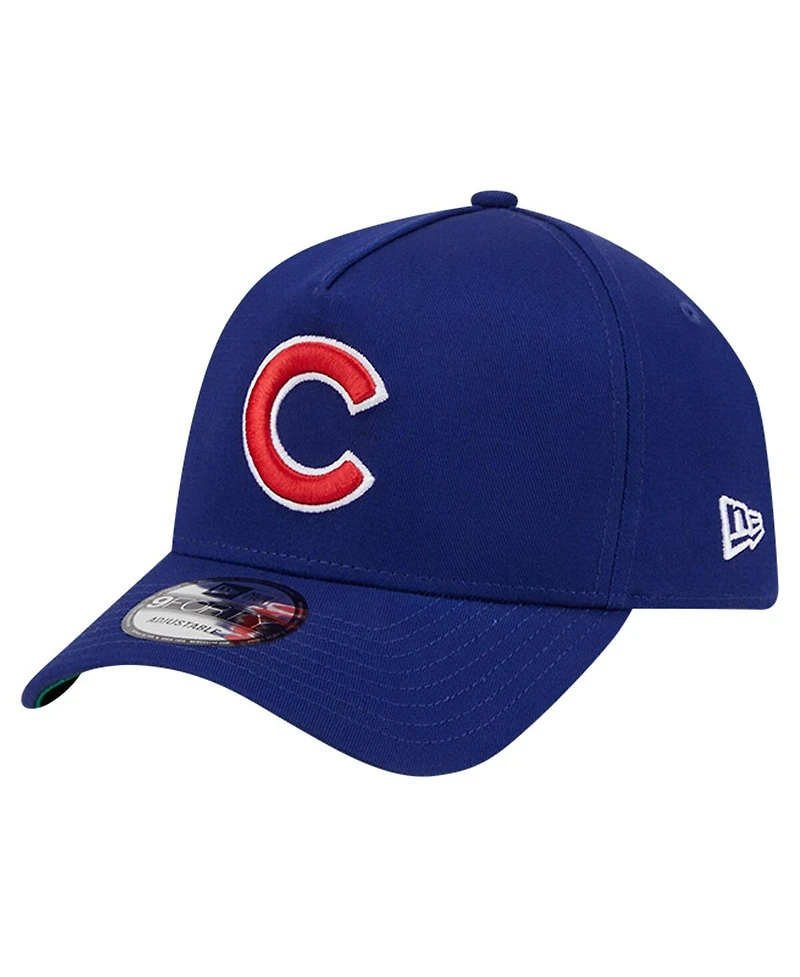 Men's New Era Royal Chicago Cubs Team Color A-Frame 9FORTY Adjustable Hat