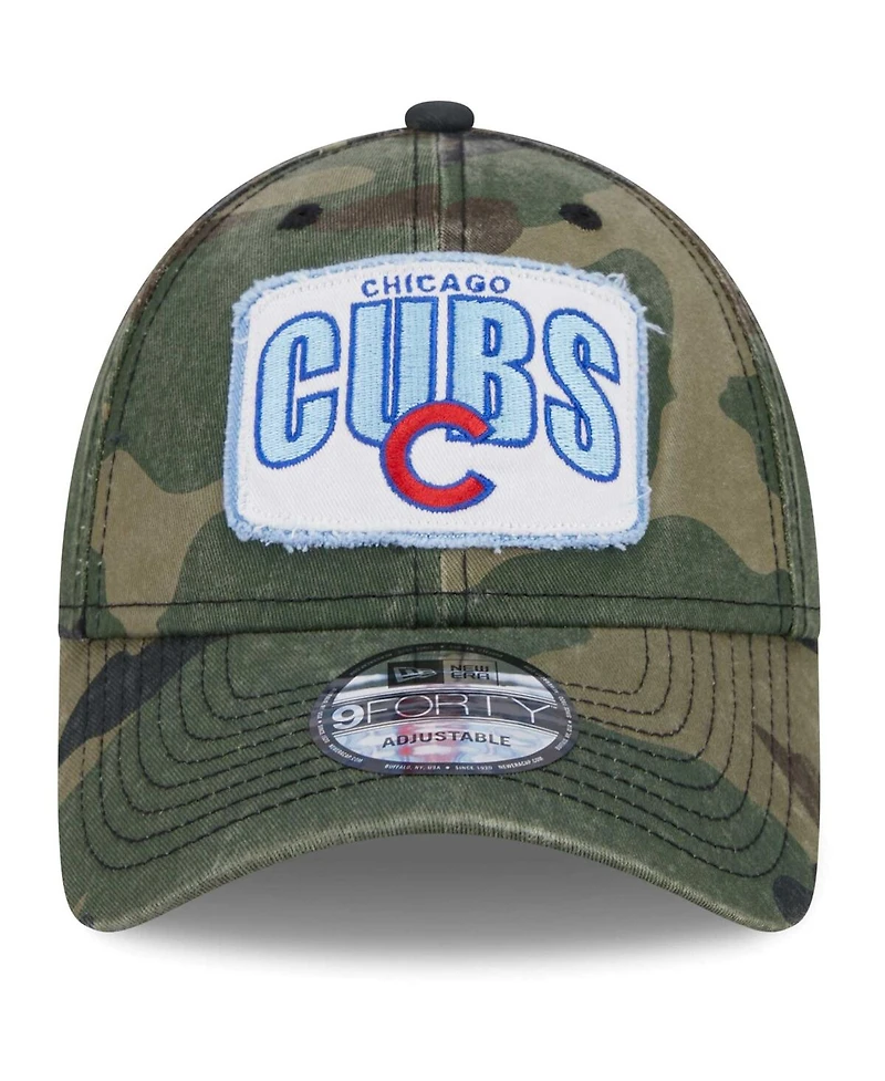 Men's New Era Camo Chicago Cubs Gameday 9FORTY Adjustable Hat