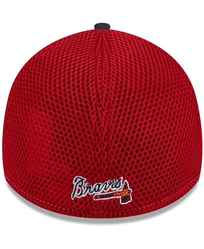 Men's New Era Navy Atlanta Braves Neo 39THIRTY Flex Hat