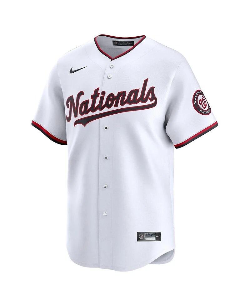 Men's Nike Cj Abrams White Washington Nationals Home limited Player Jersey