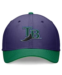 Men's Nike Purple, Green Tampa Bay Rays Cooperstown Collection Rewind Swooshflex Performance Hat