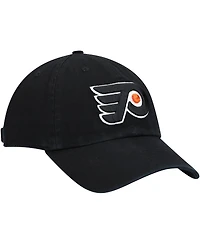 Men's '47 Brand Black Philadelphia Flyers Team Clean Up Adjustable Hat