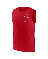 Men's Nike Red St. Louis Cardinals Large Logo Muscle Tank Top