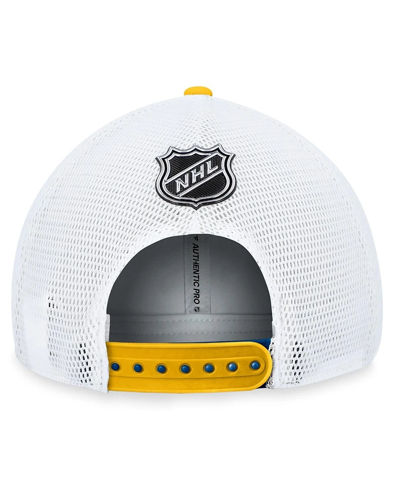 Men's Fanatics Blue, White St. Louis Blues Authentic Pro Alternate Jersey Adjustable Trucker Hat