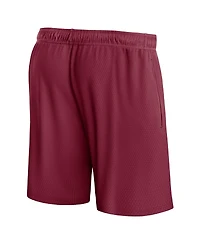 Men's Fanatics Wine Cleveland Cavaliers Post Up Mesh Shorts