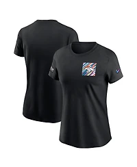Women's Nike Black Denver Broncos 2023 Nfl Crucial Catch Sideline Tri-Blend T-shirt