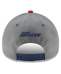 Men's New Era Gray, Navy Chase Briscoe Salute 9FORTY Adjustable Hat