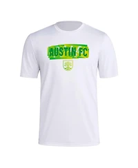 Men's adidas White Austin Fc Local Pop Aeroready T-shirt