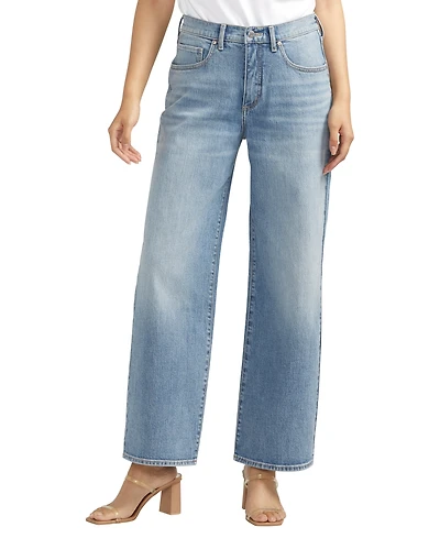 Silver Jeans Co. The Slouchy Straight Mid Rise Jeans