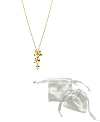 Adornia 14K Gold-Plated 3-Petal Necklace