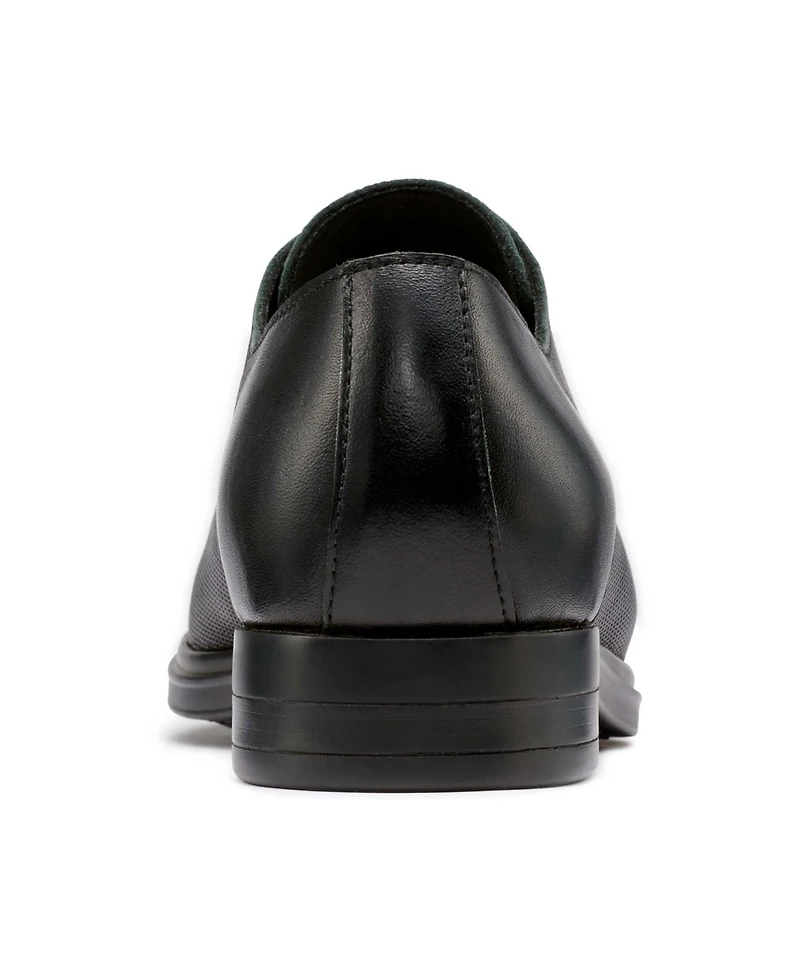 Karl Lagerfeld Paris Men's Leather Cap Toe Derby Lace-Up Shoes