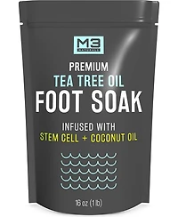 M3 Tea Tree Oil Epsom Salt Pedicure Foot Soak with Coconut Oil & Stem Cell