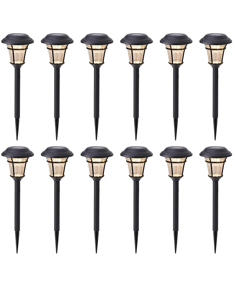 Maggift Solar Garden Path Lights 12-Pack Led Waterproof Outdoor Patio Yard Landscape