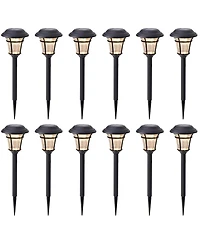 Maggift Solar Garden Path Lights 12-Pack Led Waterproof Outdoor Patio Yard Landscape