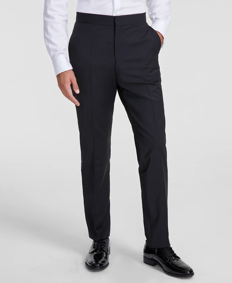 Hugo by Boss Men's Modern-Fit Wool Blend Super Flex Stretch Tuxedo Pant