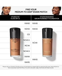 Mac Studio Fix Fluid Spf 15 24Hr Matte Foundation + Oil Control, 1 oz.