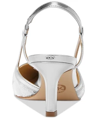 Michael Michael Kors Women's Alora Pointed Toe Mid Heel Slingback Pumps