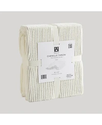 Bebejan Chenille Throw Blanket 50"W X 60"L