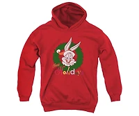 Looney Tunes Youth Holiday Bunny Pull Over Hoodie / Hooded Sweatshirt