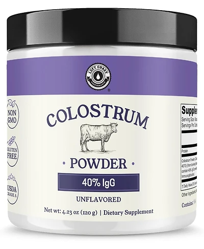 Colostrum Powder 40% IgG – Usa Sourced Bovine Colostrum Supplement for Immune Support, Gut Health, Muscle Recovery, and Overall Wellness
