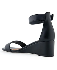 Aerosoles Women's Willis Buckle Strap Wedge Sandals